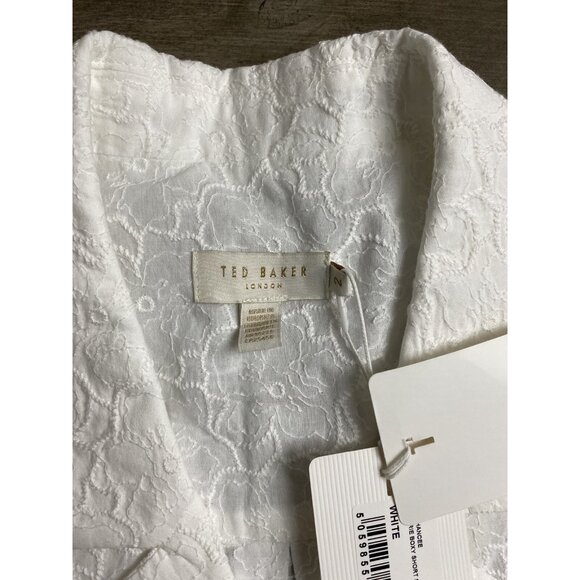 $195 TED BAKER Chancee Broidery Boxy Short sleeve Shirt blouse size 2 SOLD OUT - Picture 9 of 14